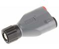 Grey, Male Test Connector Adapter and Nickel Plated - Socket Size: 4 (Dia.)mm